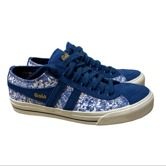 Gola Shoes - Gola X Liberty of London Blue Suede Floral Size 9